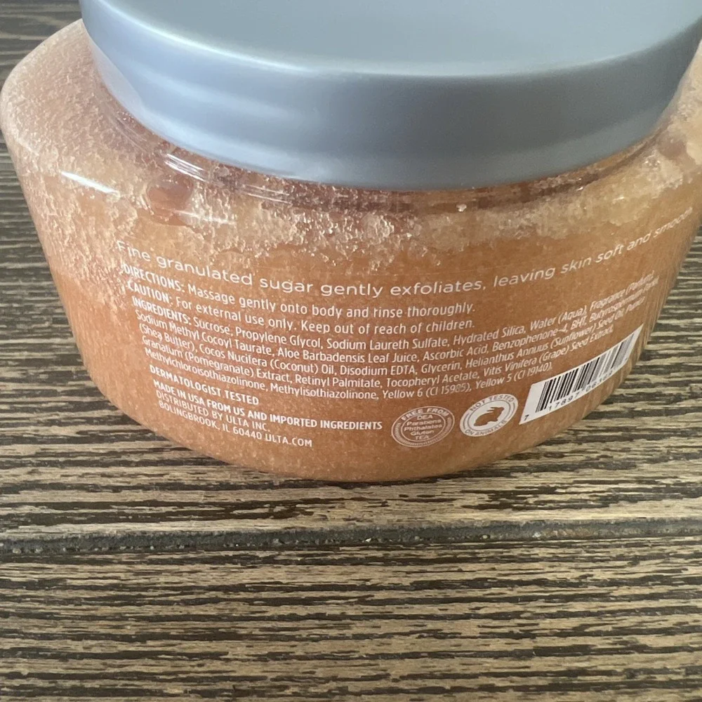 Ulta Beauty Sugared Vanilla Exfoliating Body Scrub Shae Butter‎ Aloe Vitamin A
